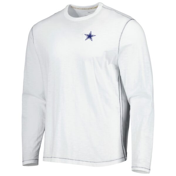 Men's Tommy Bahama White Dallas Cowboys Laces Out Billboard Long Sleeve T-Shirt - Image 2