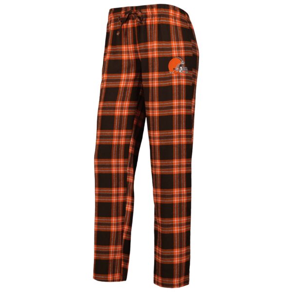 Women's Concepts Sport Brown/Orange Cleveland Browns Badge Top & Pants Sleep Set - Image 4