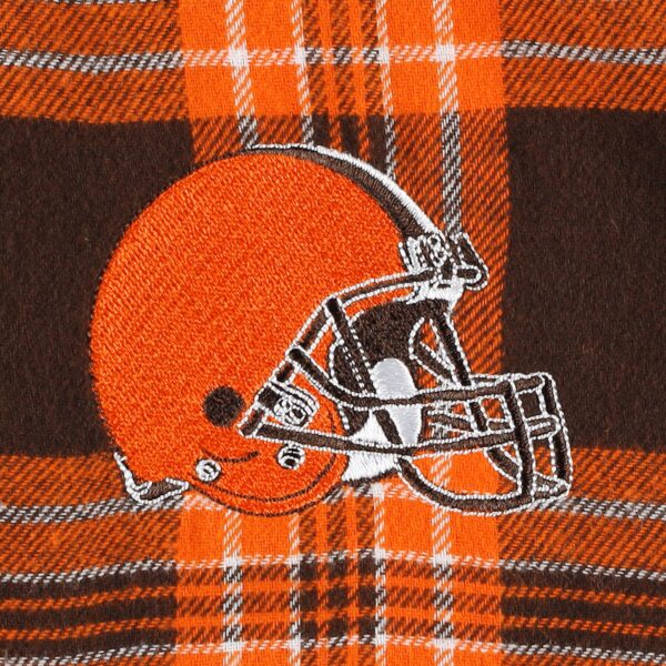 Women's Concepts Sport Brown/Orange Cleveland Browns Badge Top & Pants Sleep Set - Image 6