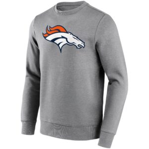 Denver Broncos Neutral Colour Logo Crew Sweatshirt - Mens