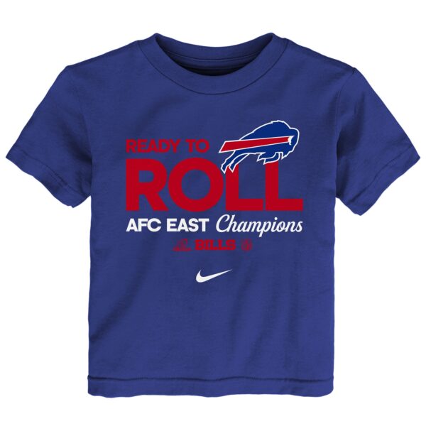 Toddler Nike Royal Buffalo Bills 2024 AFC East Division Champions Locker Room Trophy Collection T-Shirt - Image 2