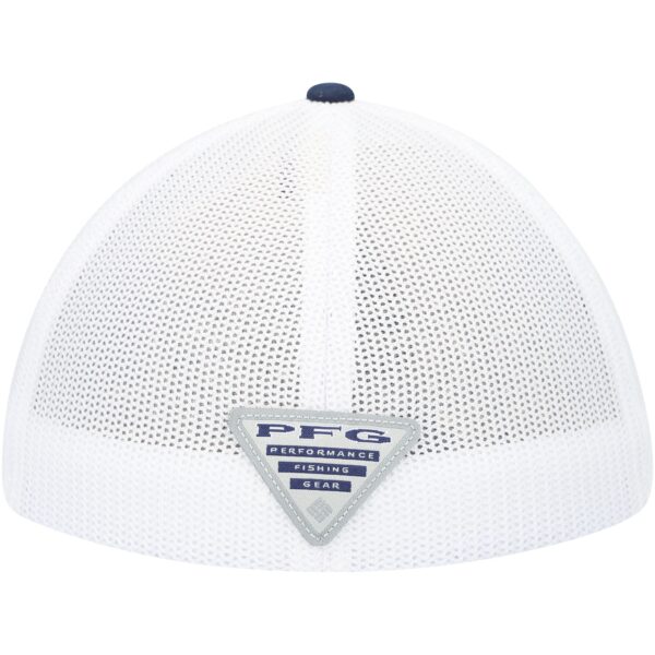 Men's Columbia  Navy/White Dallas Cowboys Mesh Fish Flag Flex Hat - Image 4