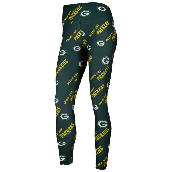 Women's Concepts Sport Green Green Bay Packers Breakthrough Allover Print Lounge Leggings - Image 2
