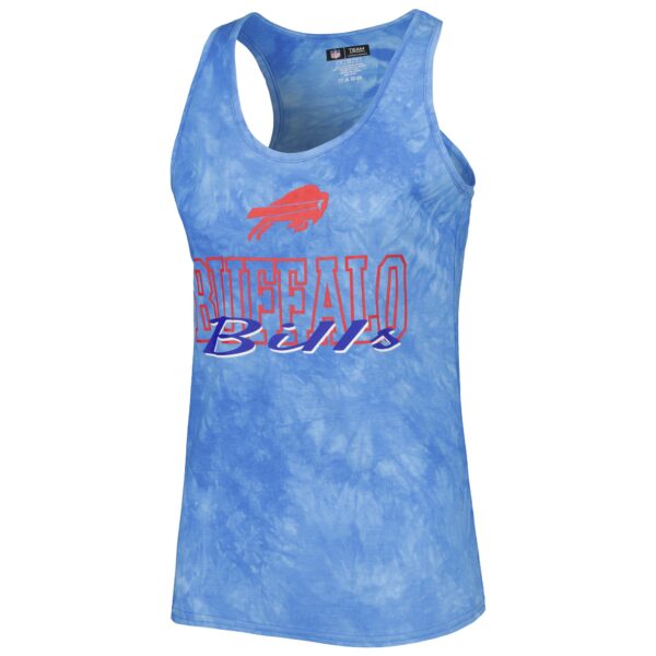 Women's Concepts Sport Royal Buffalo Bills Billboard Scoop Neck Racerback Tank and Shorts Sleep Set - Image 2