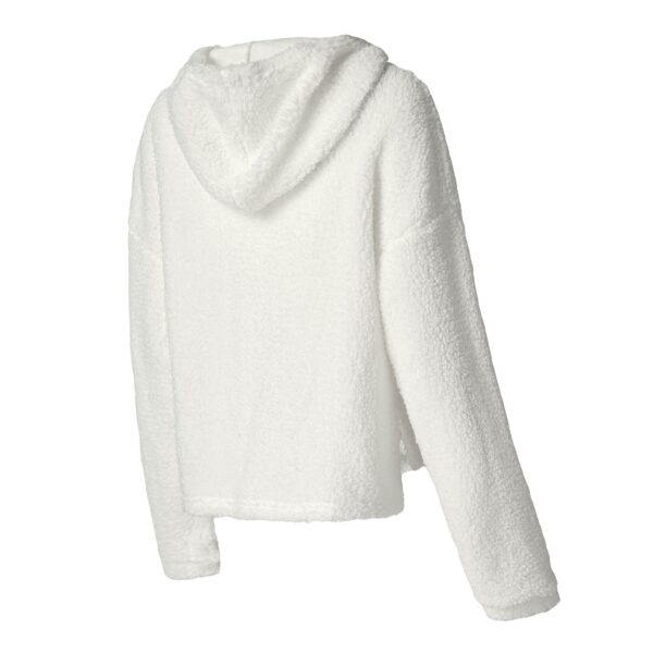 Women's Concepts Sport  White Buffalo Bills Fluffy Pullover Sweatshirt & Shorts Sleep Set - Image 2