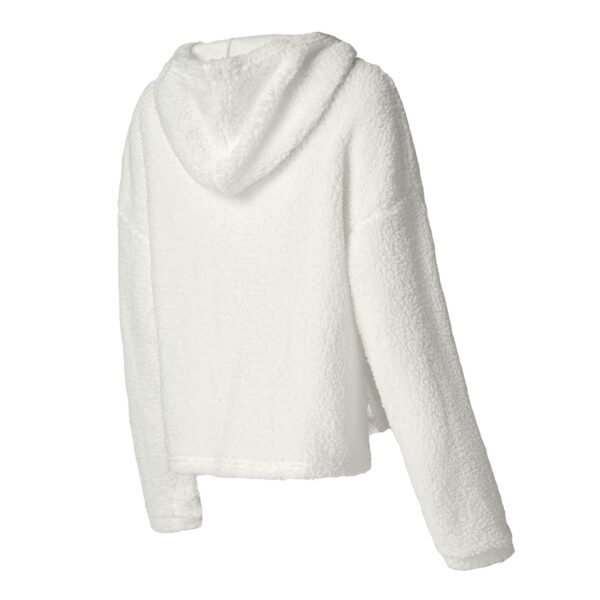 Women's Concepts Sport  White Chicago Bears Fluffy Pullover Sweatshirt & Shorts Sleep Set - Image 2