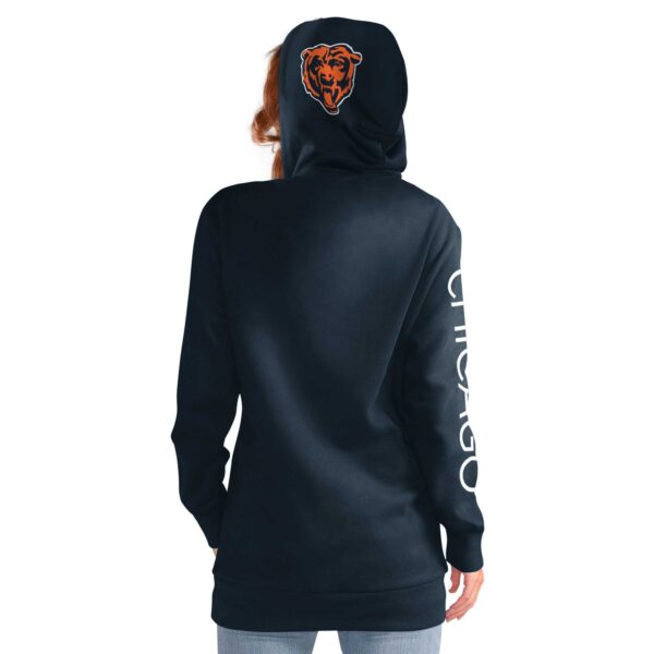 Women's G-III 4Her by Carl Banks Navy Chicago Bears Extra Inning Pullover Hoodie - Image 2