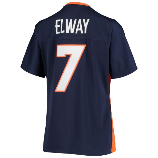 Women's Mitchell & Ness John Elway Navy Denver Broncos Legacy Replica Team Jersey - Image 3