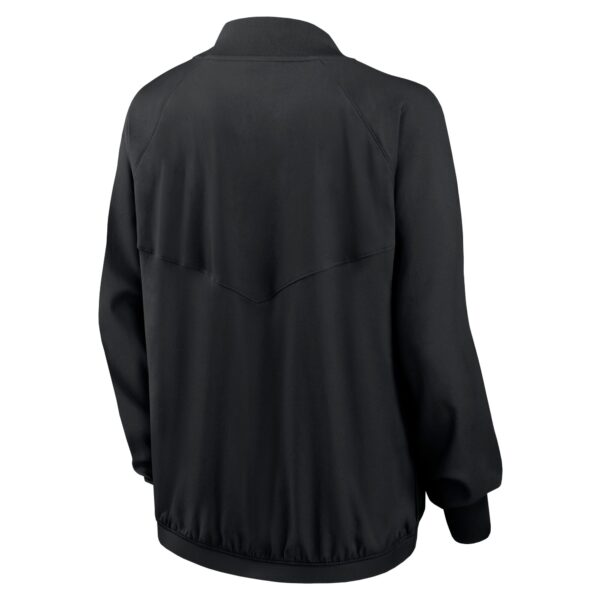 Women's Nike Black Green Bay Packers Raglan Full-Zip Jacket - Image 3