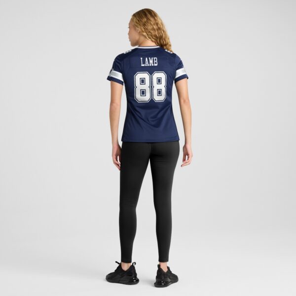 Women's Nike CeeDee Lamb Navy Dallas Cowboys Game Jersey - Image 5
