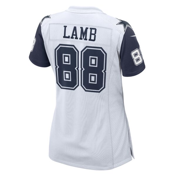 Women's Nike CeeDee Lamb White Dallas Cowboys 2nd Alternate Game Jersey - Image 3