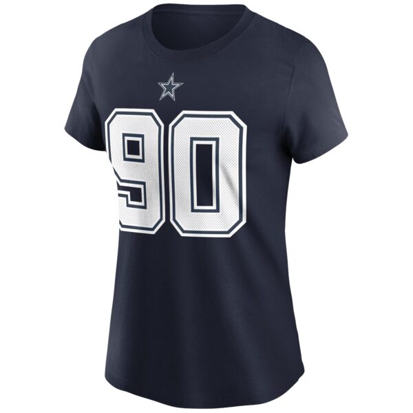 Women's Nike Demarcus Lawrence Navy Dallas Cowboys Name & Number T-Shirt - Image 2