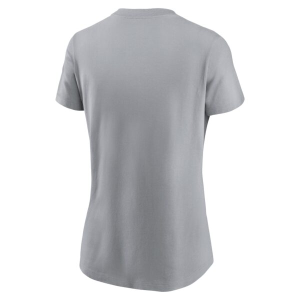 Women's Nike Gray Detroit Lions 2023 NFL Playoffs Iconic T-Shirt - Image 3