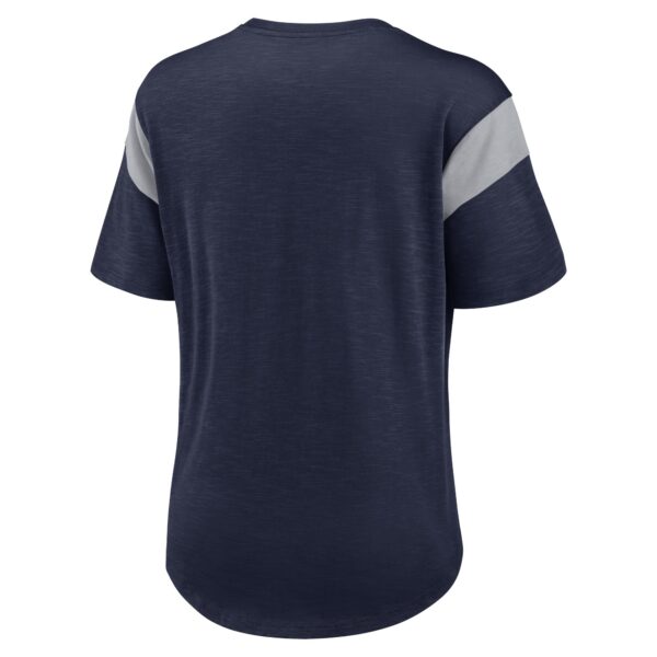 Women's Nike Heather Navy Dallas Cowboys Primary Logo Fashion Top - Image 3