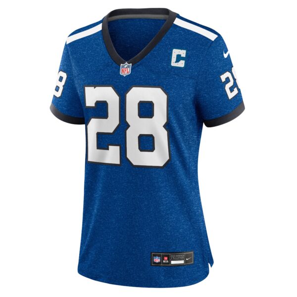 Women's Nike Jonathan Taylor Royal Indianapolis Colts Indiana Nights Alternate Game Jersey - Image 2