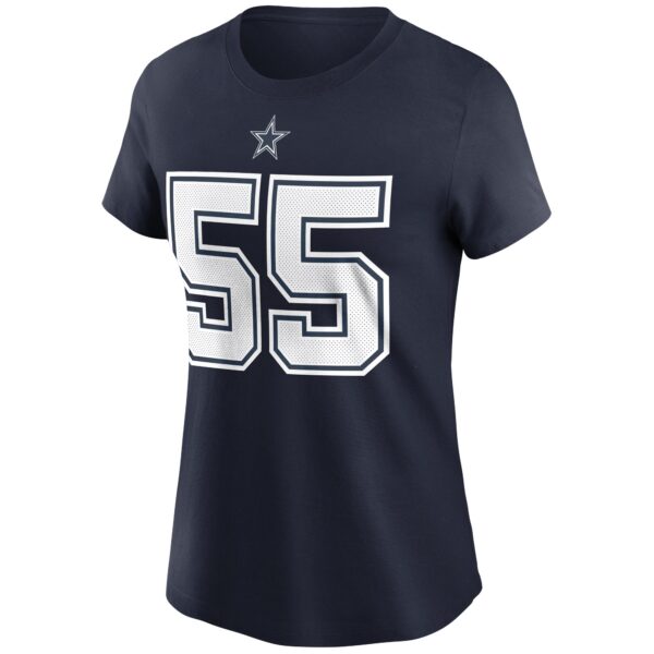 Women's Nike Leighton Vander Esch Navy Dallas Cowboys Name & Number T-Shirt - Image 2