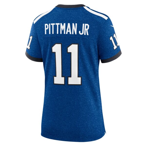 Women's Nike Michael Pittman Jr. Royal Indianapolis Colts Indiana Nights Alternate Game Jersey - Image 3