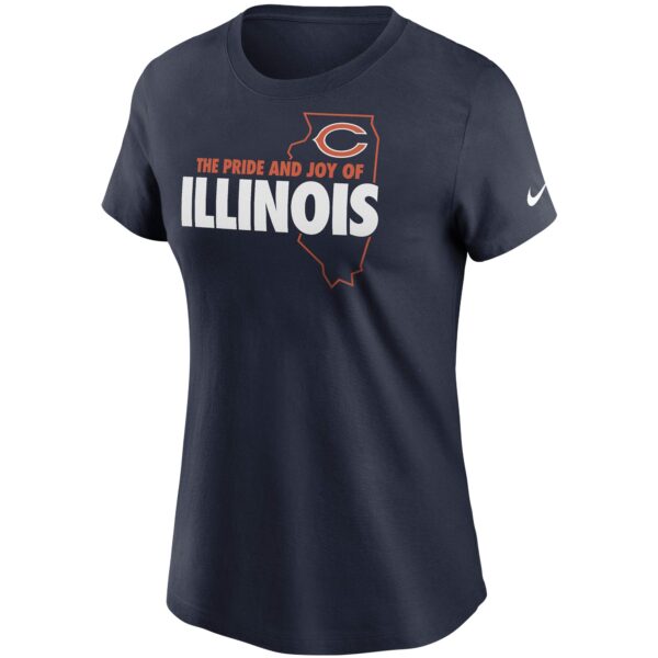 Women's Nike Navy Chicago Bears Hometown Collection T-Shirt - Image 2