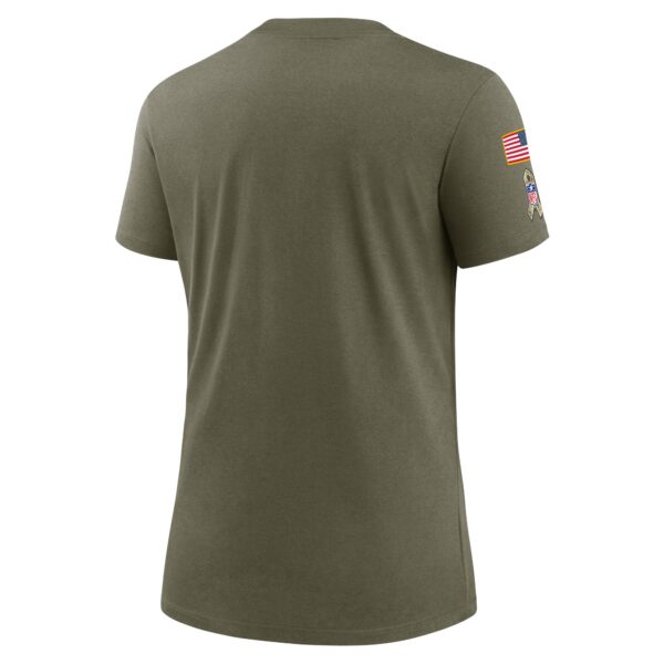 Women's Nike Olive Cleveland Browns Salute To Service Legend T-Shirt - Image 3