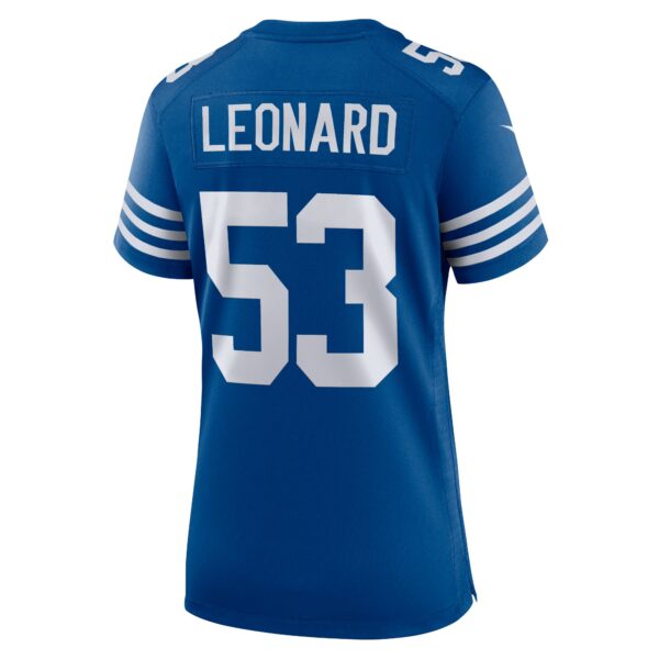 Women's Nike Darius Leonard Royal Indianapolis Colts Alternate Game Jersey - Image 3