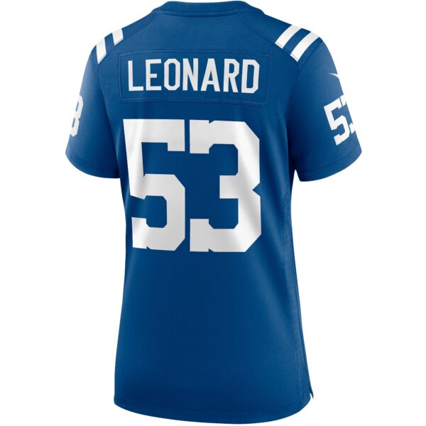 Women's Nike Darius Leonard Royal Indianapolis Colts Player Game Jersey - Image 3