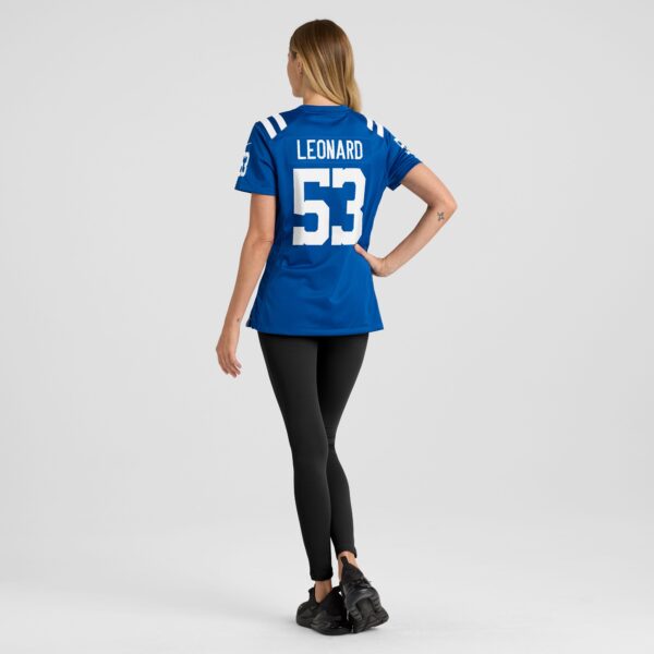 Women's Nike Darius Leonard Royal Indianapolis Colts Player Game Jersey - Image 5