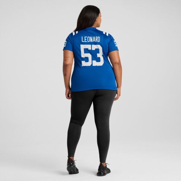 Women's Nike Darius Leonard Royal Indianapolis Colts Player Game Jersey - Image 7