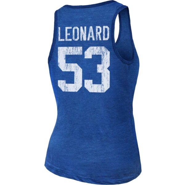 Women's Heathered Royal Indianapolis Colts Name & Number Tri-Blend Tank Top - Image 3