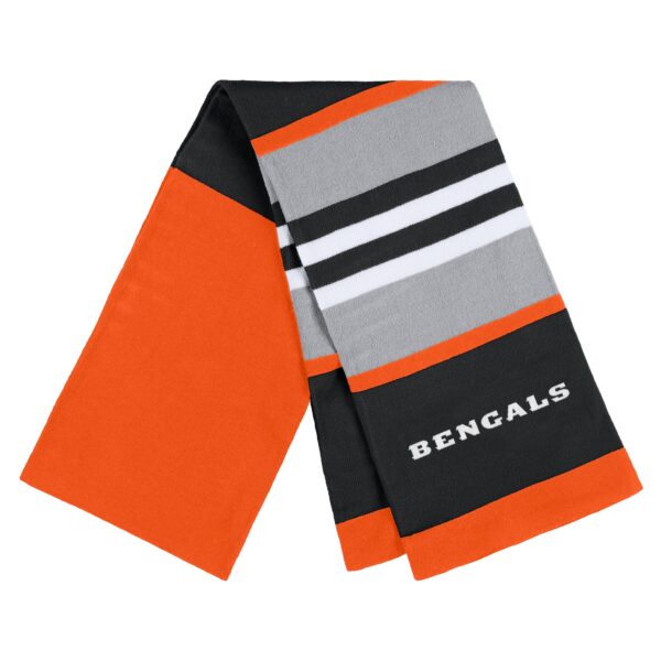 Women's WEAR by Erin Andrews Cincinnati Bengals Stripe Glove & Scarf Set - Image 3