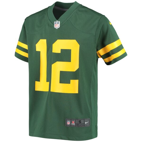 Youth Nike Aaron Rodgers Green Green Bay Packers Alternate Game Player Jersey - Image 2