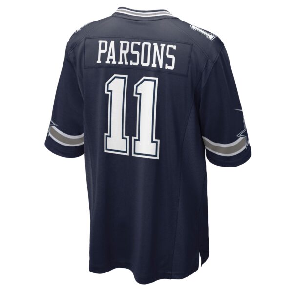 Youth Nike Micah Parsons Navy Dallas Cowboys Game Jersey - Image 3