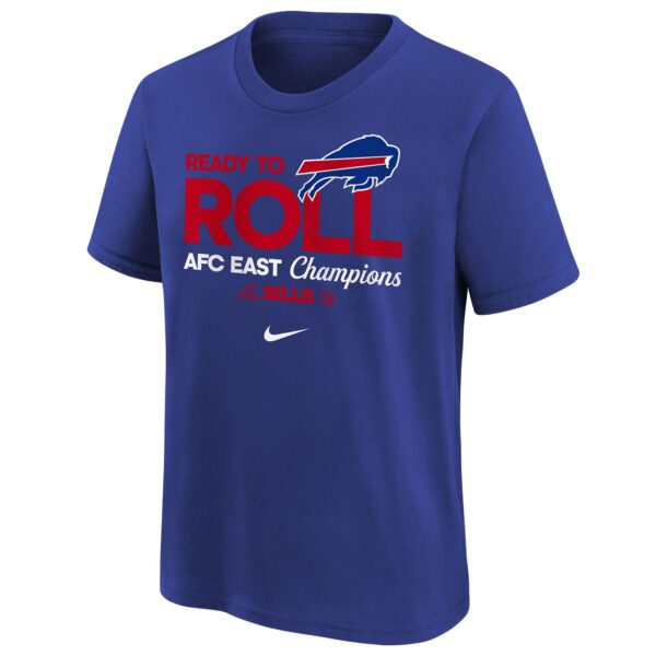 Youth Nike Royal Buffalo Bills 2024 AFC East Division Champions Locker Room Trophy Collection T-Shirt - Image 2