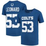 Youth Darius Leonard Royal Indianapolis Colts Mainliner Name & Number T-Shirt
