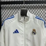 2025-26 Real Madrid Windbreaker lacket white