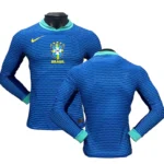 Nike Authentic Soccer Jersey Brazil Away Shirt Long Sleeve 2024