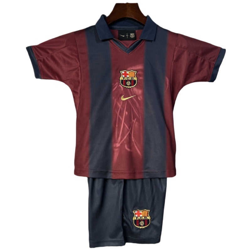 144fd40579 Kids Barcelona Travis Scott Soccer Kits 25-26 - Image 1
