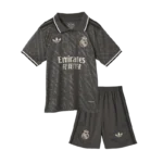 Real Madrid 24-25 Third Away Grey Kids Kits Jersey+Shorts
