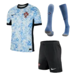 2024 Portugal Away Whole Kit(Jersey+Shorts+Socks) Euro