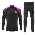 2025 England Black Training Kits Long Football Track suits