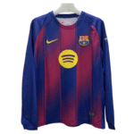 Barcelona Home Long Sleeve Soccer jerseys 2025-26 Fan Version