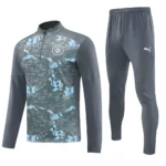 Manchester City Authentic Training Kit (Sweatshirt+Pants)Grey 2025-26