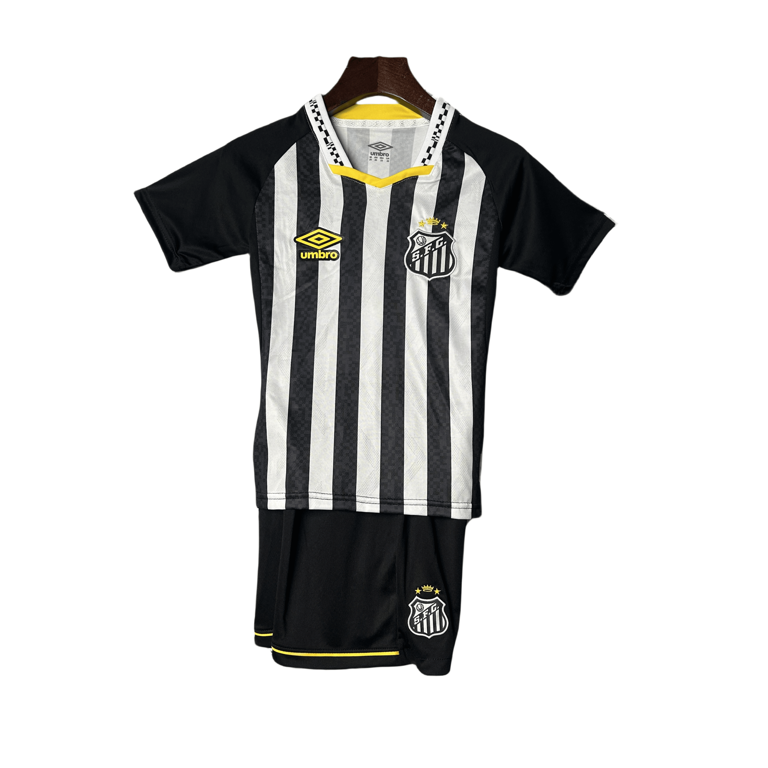 337f04dd76 kids Santos Away Kits(Jersey+Shorts) 25/26 - Image 1