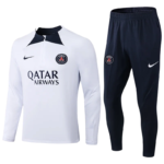 2024/2025 Paris Saint-Germain Half-Pull Training Suit White Football Shirt