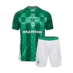 24-25 Werder Bremen Home Kids Kit Soccer Jerseys