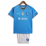2023/24 Kids Napoli Home Kit(Jersey+Shorts)