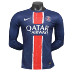 24-25 PSG Home Long Sleeve Kit Player Version Shirt Soccer Jersey