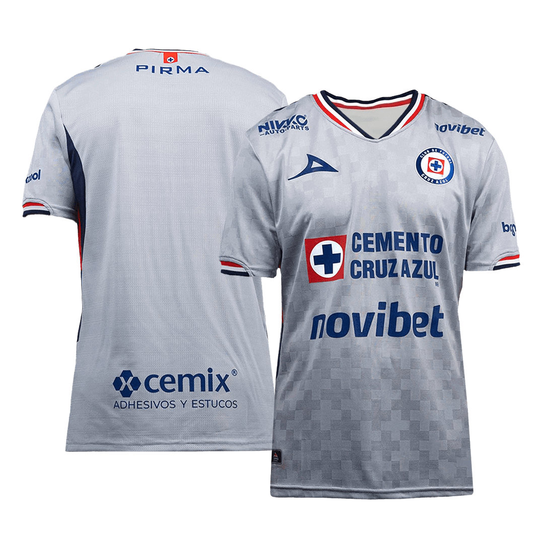 4868b695d5b984aef65a285c3357d79d Cruz Azul Away Soccer Jersey 2025-26 Gray Fan version - Image 1