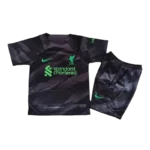 23-24 Kids Liverpool Goalkeeper Kit(Jersey+Shorts) Black