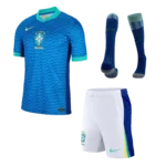Kids Brazil Custom Away Full Soccer Kits 2024
