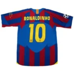 2005/06 Barcelona Ronaldinho #10 UCL Final Retro Jersey Home